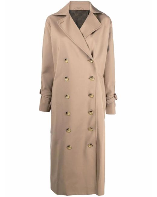 Totême Natural Double-Breasted Trench Coat