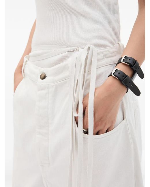 Ann Demeulemeester White Kristel Baggy-Fit Jeans