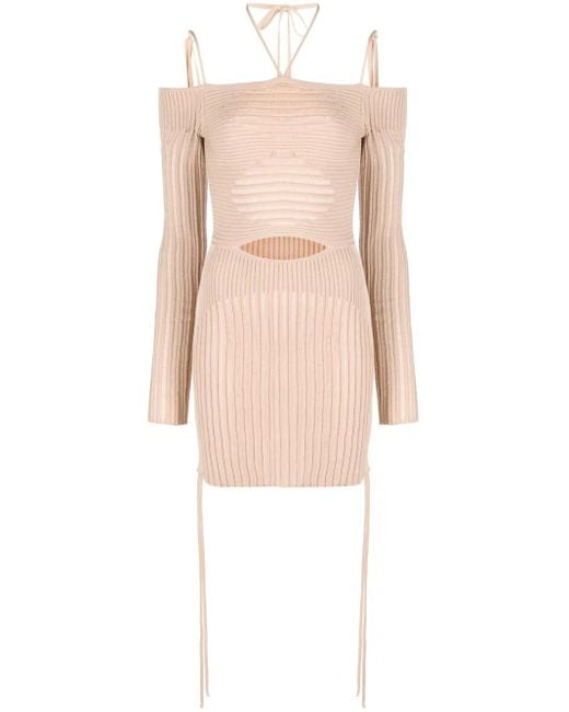 ANDREADAMO Natural Dresses Beige