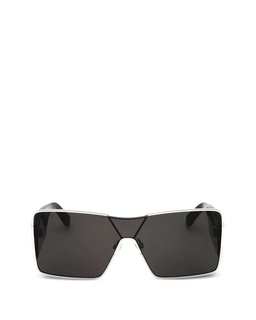 Off-White c/o Virgil Abloh Black Shield-Frame Sunglasses for men