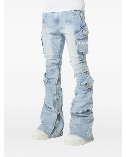 GUAPI Blue Ops Cargo Jeans for men