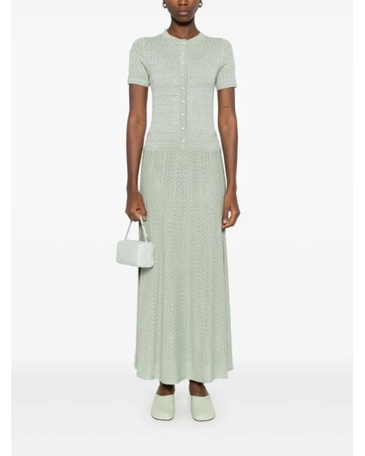 rachel knitted shirt dress boden Brnte Knitted Rib Shirt Dress-Woodland Green