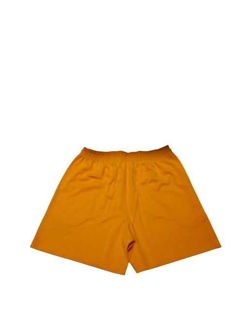 Eric Emanuel Orange Core Mesh Shorts for men