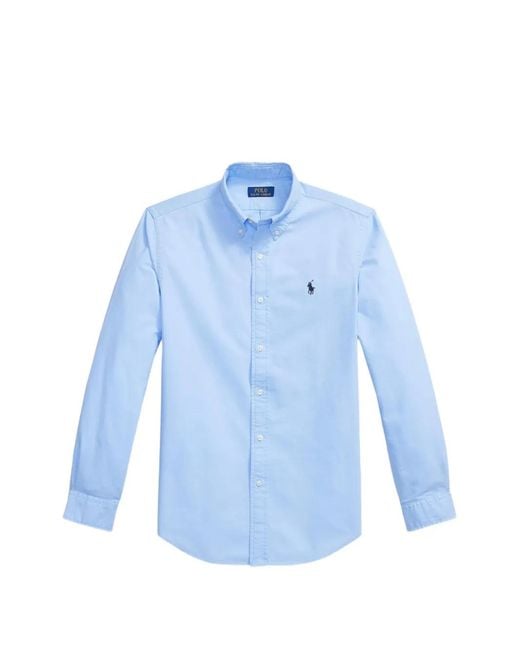 Polo Ralph Lauren Blue Signature Polo Pony Motif Shirt for men