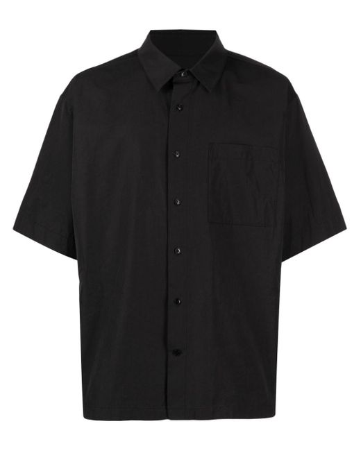 Alexander Wang Popeline Overhemd Met Korte Mouwen in het Black voor heren