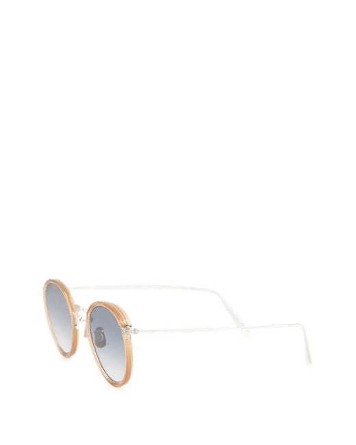 Eyevan 7285 Orange 717E Oval-Frame Sunglasses for men