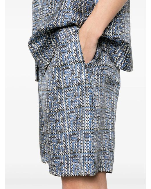 Pantalones Cortos Hombre Fendi de hombre de color Blue