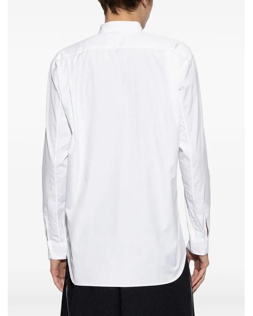 Comme des Garçons Gerafeld Overhemd Met Patchwork in het White voor heren