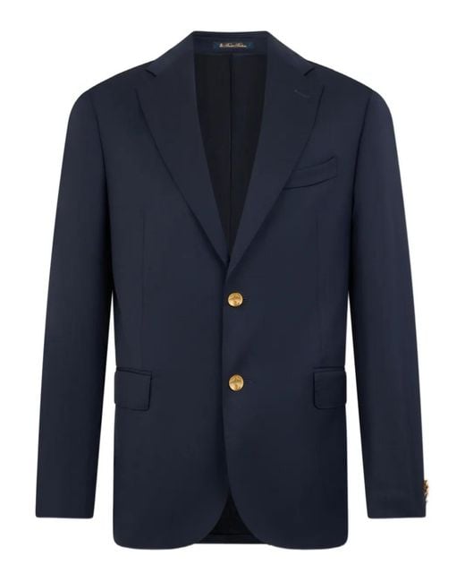 Brooks Brothers Blue Virgin-Wool Blazer for men
