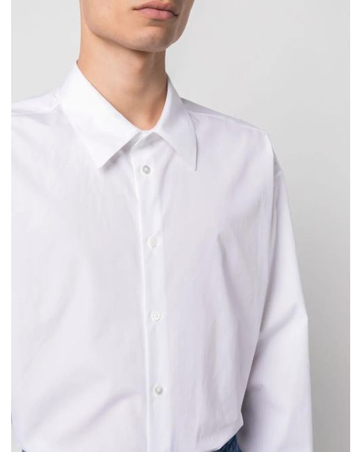 The Row Katoenen Overhemd in het White voor heren