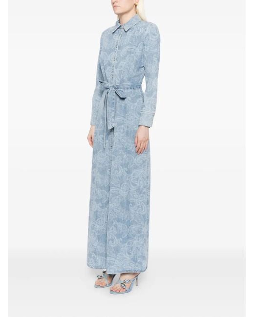 Alice + Olivia Blue Chassidy Denim Dress