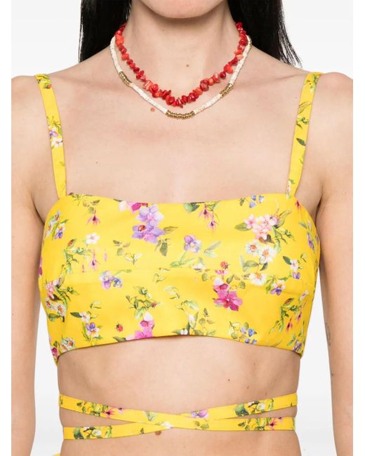 PAOLA ZUIN Bralette トップ Yellow