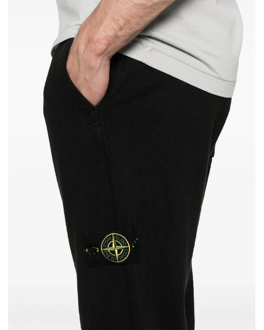 Stone Island Black Jogger Pants for men