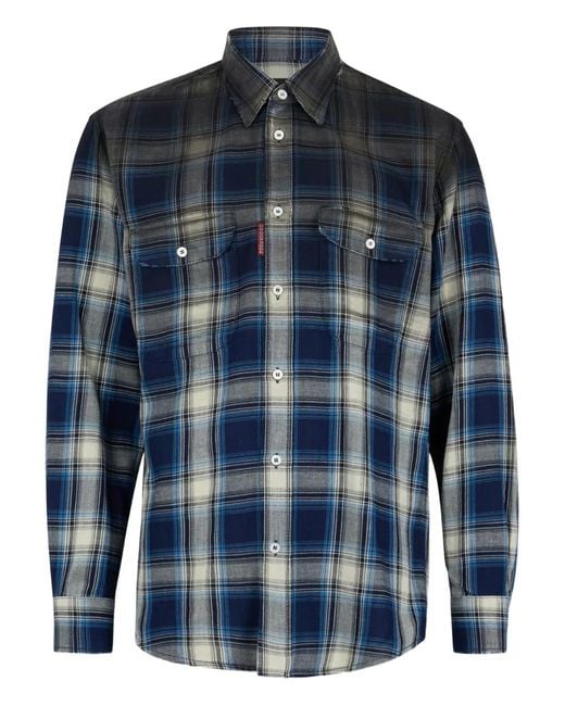DSquared² Blue Canadian Shirt for men