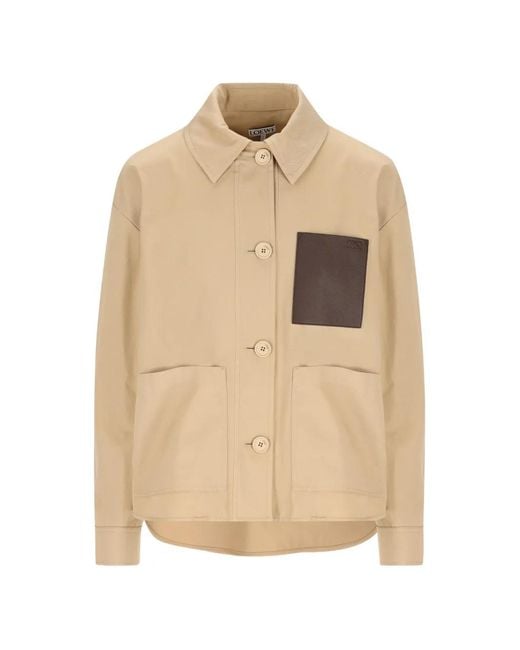 Loewe Natural Logo-Detail Pocket Jacket