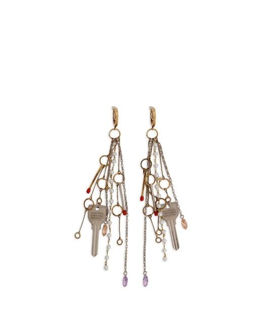 DSquared² Metallic D2 Charming Earrings