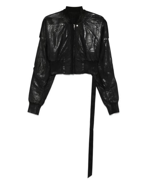 Rick Owens Black Flight Bomber Jacket