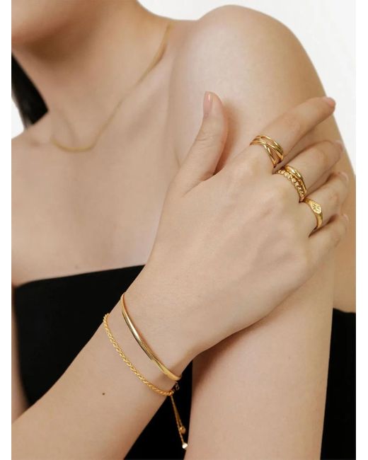 Monica Vinader Metallic Snake Chain Bracelet