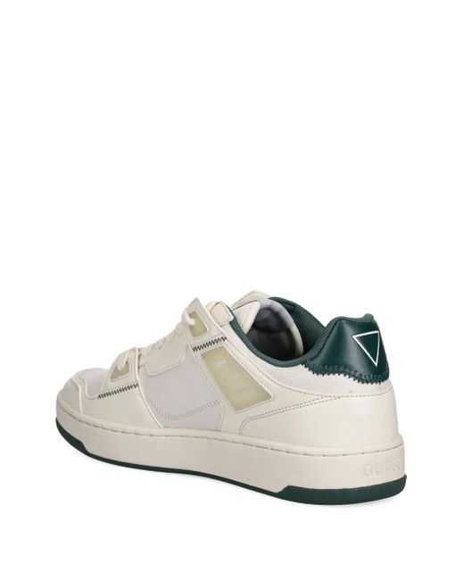 Guess White Vincent Leather Sneakers for men