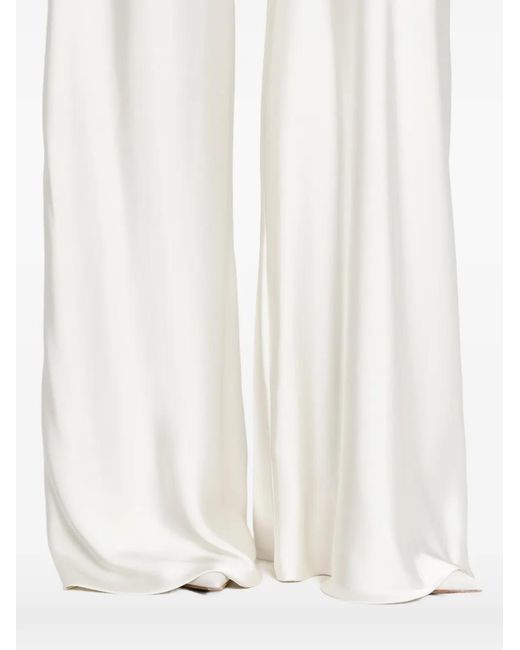Norma Kamali White Elephant Bias Trousers