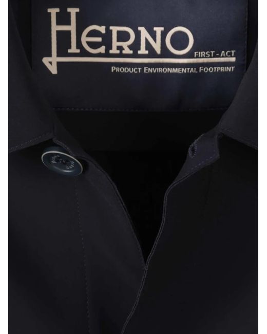 Sobrecamisa Con Botones Herno de hombre de color Blue