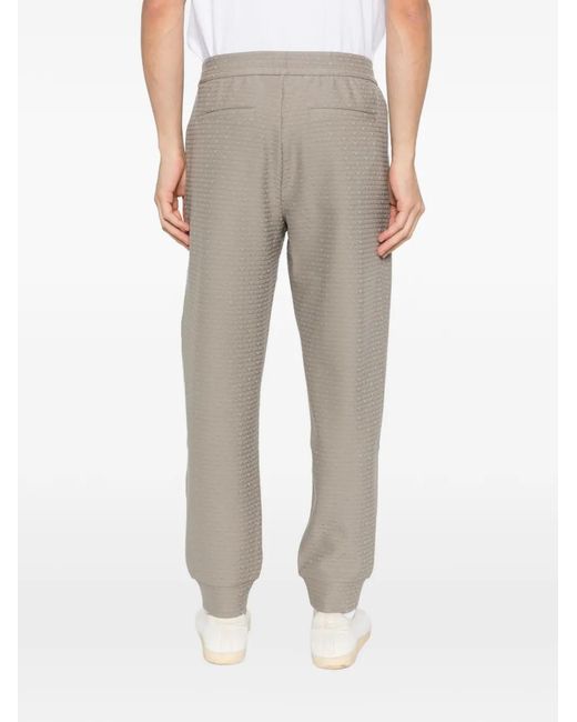 Emporio Armani Gray Pantalon De Jogging À Motifs Monogrammés for men