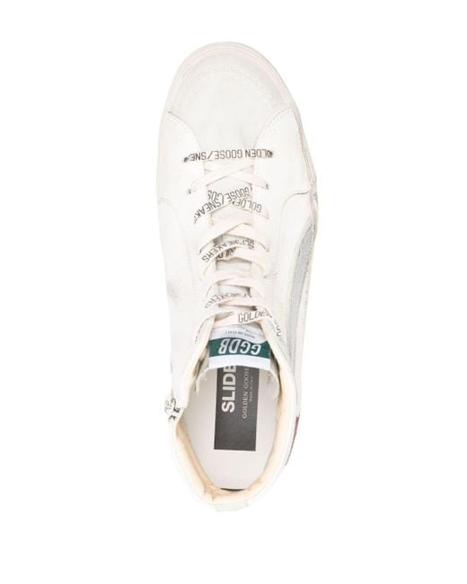 Golden Goose Deluxe Brand White Star-patch Lace-up Sneakers for men