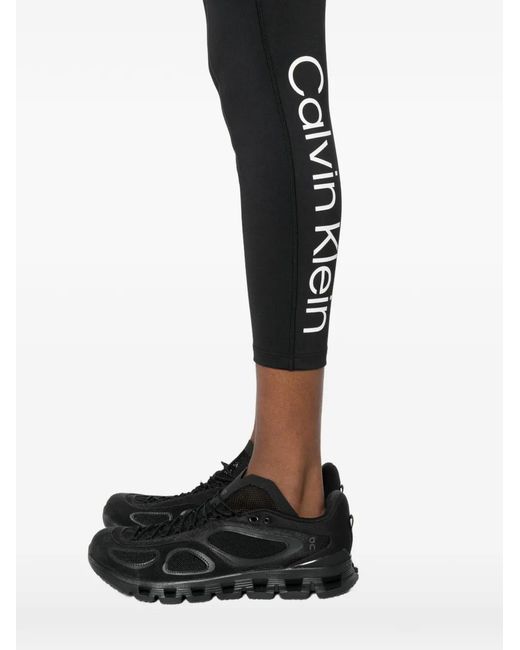 Calvin Klein Black Side-Pocket Leggings