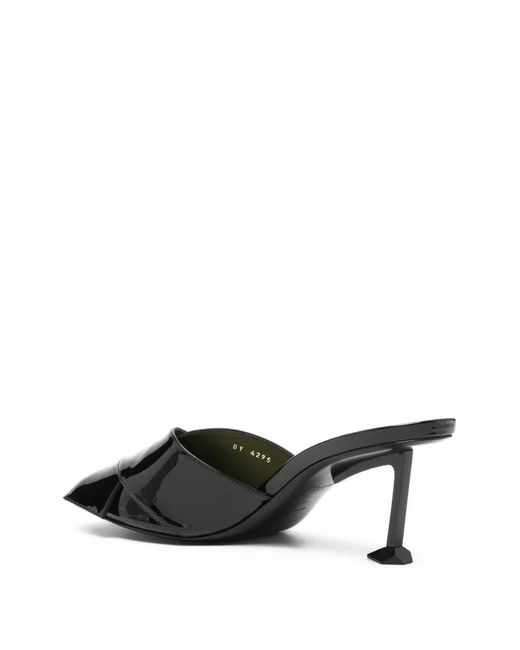 Givenchy Black Square-Shape Sandals