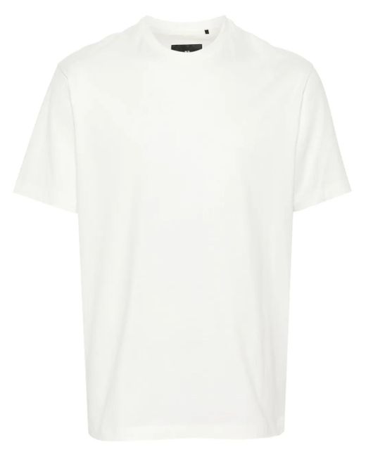 Y-3 White Ivory T-shirt With Tone-on-tone Logo
