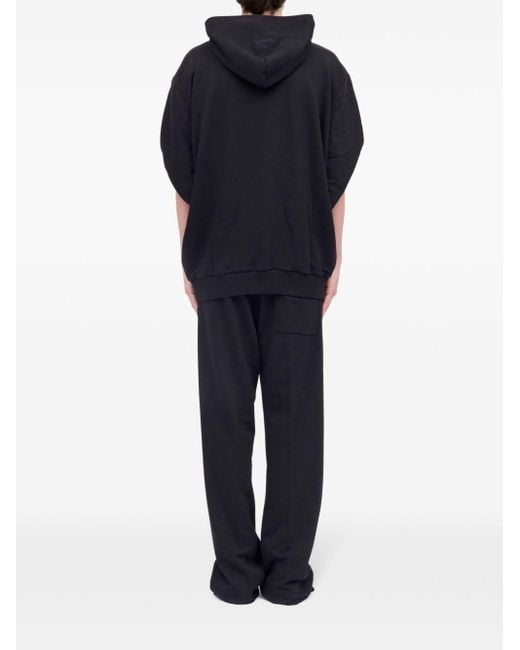 MM6 by Maison Martin Margiela Blue Stitched-sleeves Hoodie