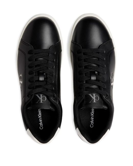 Calvin Klein Black Logo-Detail Sneakers for men