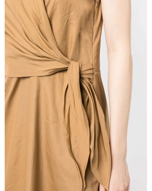 Vince Natural Sleeveless Cotton Shirt Dress