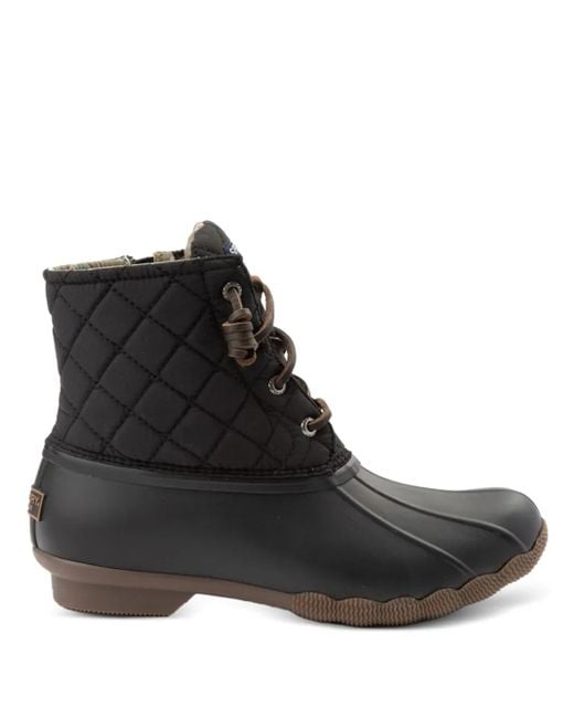 Sperry Top-Sider Black Saltwater Boots