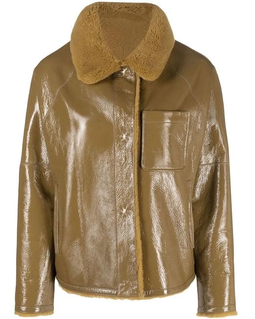 Yves Salomon Brown Meteo Reversible Jacket
