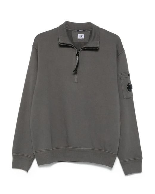 Sweat À Col Zippé C P Company pour homme en coloris Gray