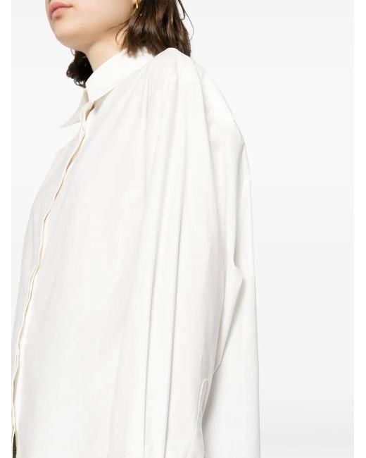 Reformation White Andy Organic-Cotton Shirt