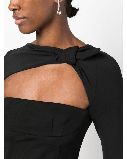 The Attico Geplooide Mini-jurk in het Black