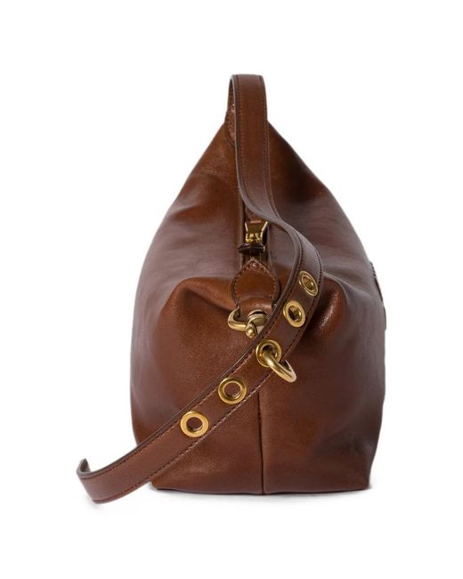 Miu Miu Brown Spirit Nappa Leather Bag