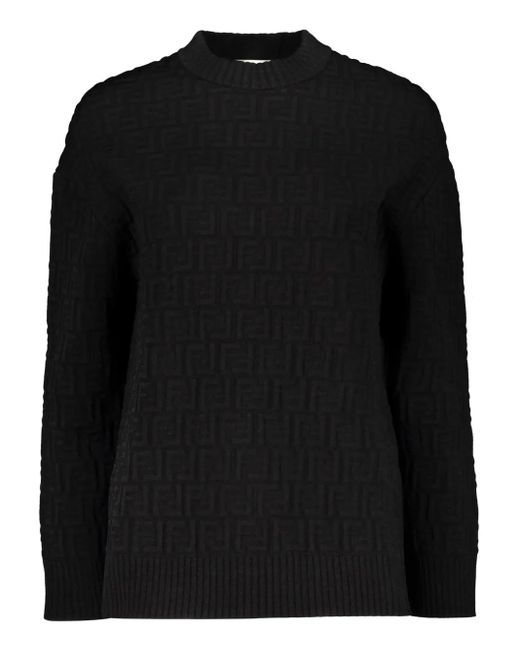 Fendi Black Ff-Motif Sweater