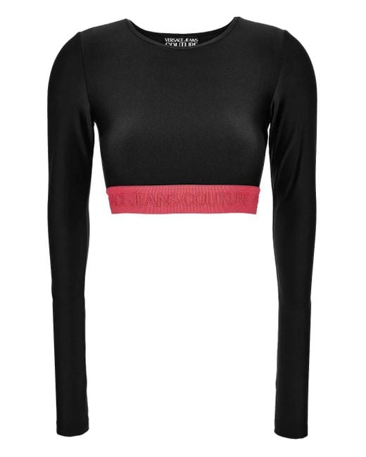 Versace Jeans Couture ロゴ ロングtシャツ Black