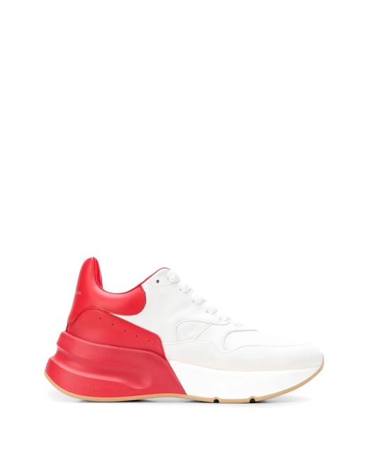 Alexander McQueen White Oversized Runner Sneakers for men
