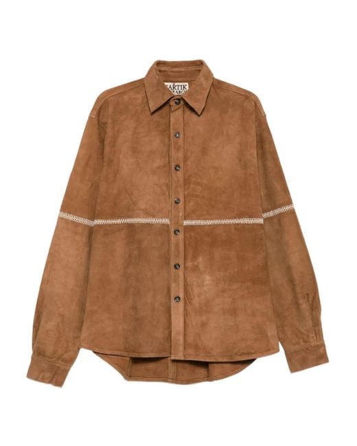 Camicia Rabari di Kartik Research in Brown da Uomo