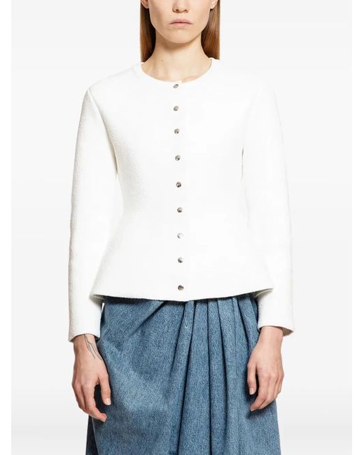 Cardigan A Maniche Lunghe di Loewe in White