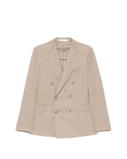Tagliatore Natural Double-Breasted Blazer for men
