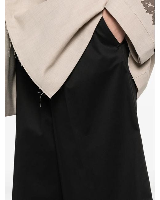 Berwich Black Button Shorts
