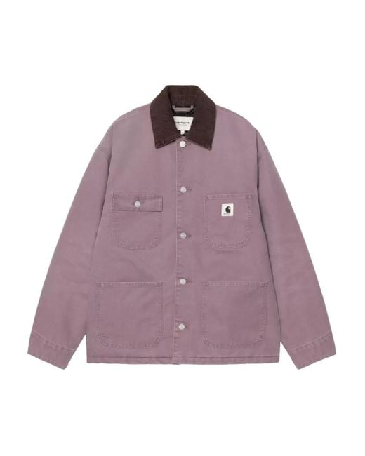 Carhartt Og Michigan コーデュロイカラージャケット パープル | Lyst