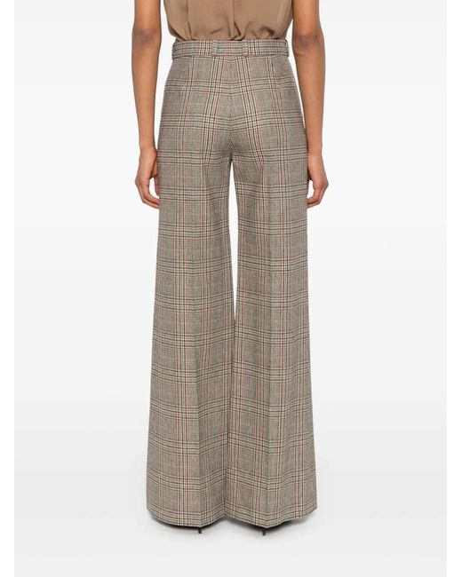 Chloé Natural Prince Of Wales-Check Trousers