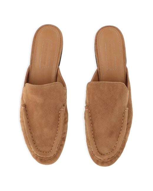 ARMARIUM Brown Leather Flat Mules