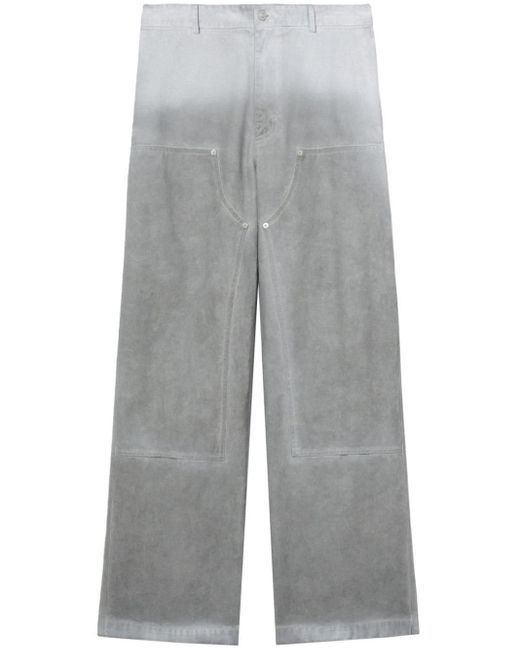 1017 ALYX 9SM Gray Overdyed Carpenter Jeans for men